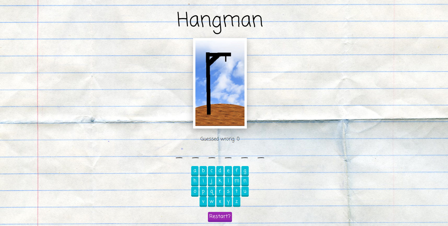 Hangman game